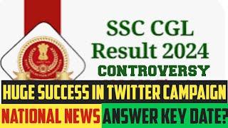 CGL 2024 Result Twitter Campaign Huge Success!Answer Key Date?#ssc#ssccgl#abhinaymaths