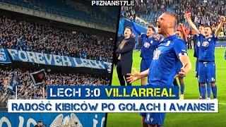 Lech Poznan fans madness after winning 3-0 against Villarreal