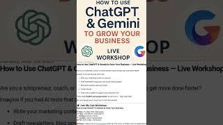 ChatGPT and Gemini Business Workshop