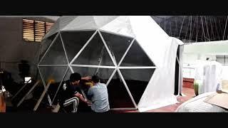 Jieol Glass PVC Dome Tent Installation Tutorlal