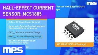 Hall-Effect Current Sensor for Power Supplies: MCS1805