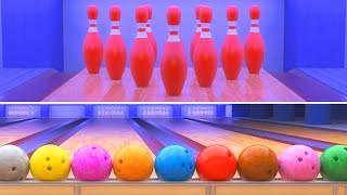 Learn Colors With Funny Bowling Ball For Toddlers