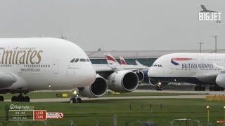 Heavy Departures at London Heathrow Airport