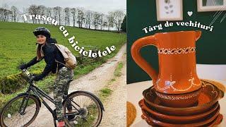 Vlog  Traseu de 37km cu bicicletele in Peak District & Merg cu fetele la targul de vechituri (Haul)