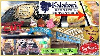 WHERE TO EAT? DINING/FOOD CHOICES || Kalahari Resorts & Conventions Pocono Mountains, Pennsylvania