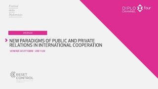 New Paradigms of Public and Private Relations in International Cooperation