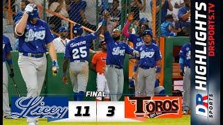 Resumen Tigres del Licey vs Toros del Este | 17 OCT 2022 | Serie Regular Lidom