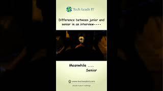 "Junior vs Senior Interview  | #FunnyReels #YouTubeShorts #ComedyShorts #InterviewHumor"