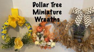 Dollar Tree Miniature Wreaths