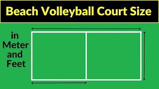 Beach Volleyball court measurement | beach volleyball court size | sand volleyball court dimensions