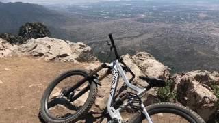 Mountain biking the Sandia Mountains New Mexico