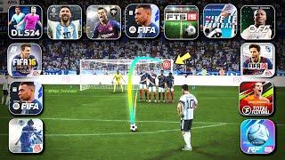 EVOLUTION OF FREE KICKS (DLS 24, FC Mobile, eFootball Mobile, VLF, RF 24, Total Football, etc)