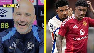 Enzo Maresca SUBTLY JIBES Erik Ten Hag As He PRAISES Jadon Sancho After His Chelsea Debut 