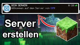 Minecraft Server erstellen KOSTENLOS 2025 (schnell & einfach mit Freunden spielen)