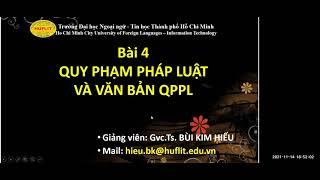 Quy phạm pháp luật và văn bản QPPL