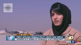 First female Afghan pilot visits San Diego