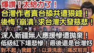 爆讚！太給力了！台灣作者賣台舔共遭狠錘！後悔！崩潰！再也不敢矮化台灣！低級紅下場悲慘！不忍直視！無人應援慘遭拋棄！轉一大圈發現還是台灣好！以淚洗面！痛改前非！