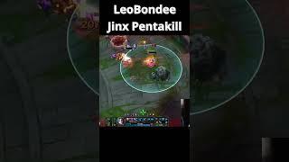 LeoBondee Jinx Pentakill #shorts #leagueoflegends #lol