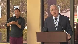 Mayor Carlos A. Gimenez shares details from the Palm Springs North Branch library.