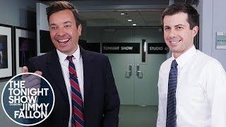 Mayor Pete Buttigieg Confronts Jimmy About His Impression (in Seven Different Languages)