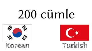 200 cümle - Korece - Türkçe