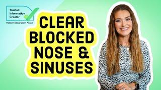 Blocked nose? Sinusitis? Clear it fast!