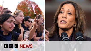 Kamala Harris supporters react to loss as Donald Trump plans cabinet | BBC News