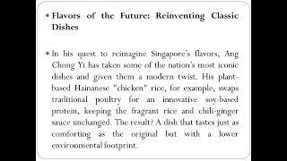 Ang Chong Yi on a Mission to Celebrate and Reinvent Singapore’s Flavors