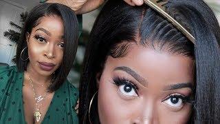 UNDETECTABLE LACE WIG MELT   Like a Fresh Silk PressNO WORK NEEDED| EVERYDAY BOB ft Myfirstwig