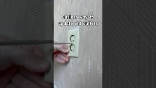 Easiest way to update your old outlets #homeimprovement #diy #electrician