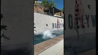 Chase HUDSON Fall In The POOL HARRY JOWSEY  | Hype House 