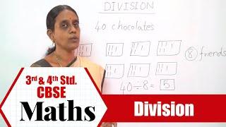 3rd & 4th STD Maths | Division | CBSE Syllabus Mathematics