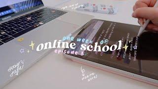 what one week of online school looked like ‍ ep.3