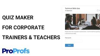 A Corporate Trainer or a Teacher? Learn to Create Online Tests