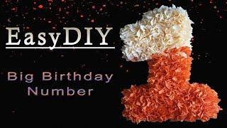 DIY Birthday Number ,Birthday Party Decoration Ideas,Birthday Party Ideas