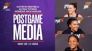 Westbeld, Thomas, and Akoa Makani Media Avail - Phoenix Mercury vs. Washington Mystics | May 25