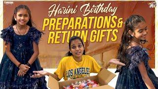 Harini Birthday Preparations & Return Gifts  || Mahishivan || Tamada Media