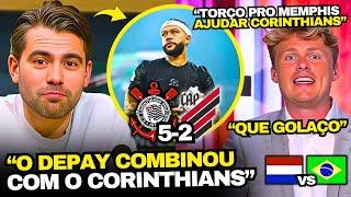 TV HOLANDESA SE RENDEU AO MEMPHIS DEPAY NO CORINTHIANS 5x2 ATHLETICO PR