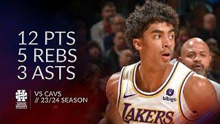 Max Christie 12 pts 5 rebs 3 asts vs Cavs 23/24 season