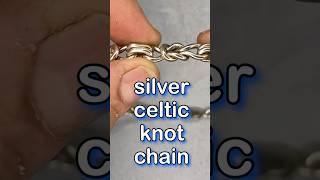 Making a Celtic knot silver chain necklace (short version)