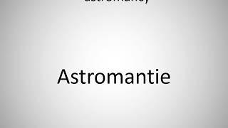 How to say astromancy in German?