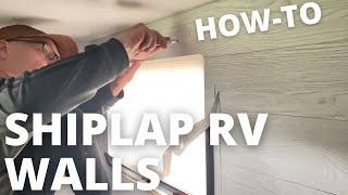 Peel Stick Shiplap Wallpaper RV Walls Tips