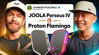 KewCast Episode 48 – Paddle Faceoff: JOOLA Perseus IV vs. Proton Flamingo