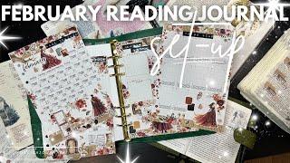 How I set up my Reading Journal for the month of February #stickers #journal #readingjourney #diy