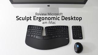 Review Microsoft Sculpt Ergonomic Desktop am iMac