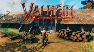 Lazy Plays Valheim - Part 2 - Building My First Home