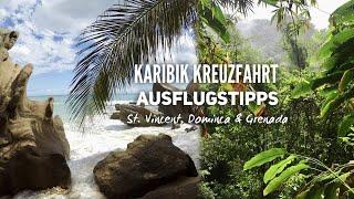 Karibik Kreuzfahrten Ausflugstipps #2: St. Vincent, Grenada und Dominica