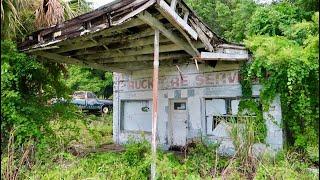 Florida Roadside Attractions & Abandoned Places - Forgotten Gas Station & Relics Of Crescent City