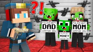 Policeman Mikey Arrested JJ VAMPIRE FAMILY in Minecraft ! (Maizen)