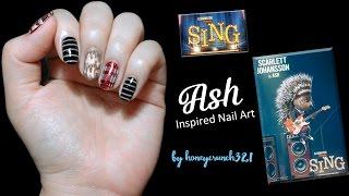 "Ash" from the movie "Sing" Inspired Nail Art | honeycrunch321